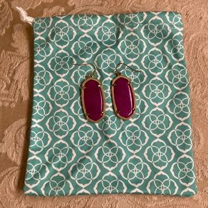 Kendra Scott Elle earrings gold/purple